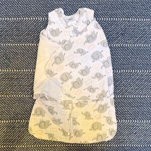 HALO Elephant Print Fleece Swaddle